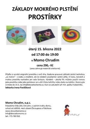 kurz plstění prostírek MOMO