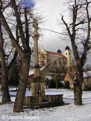 Bojkovice, město v zimě