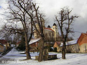 Bojkovice, město v zimě