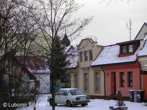 Bojkovice, město v zimě