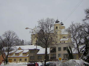 Bojkovice, město v zimě